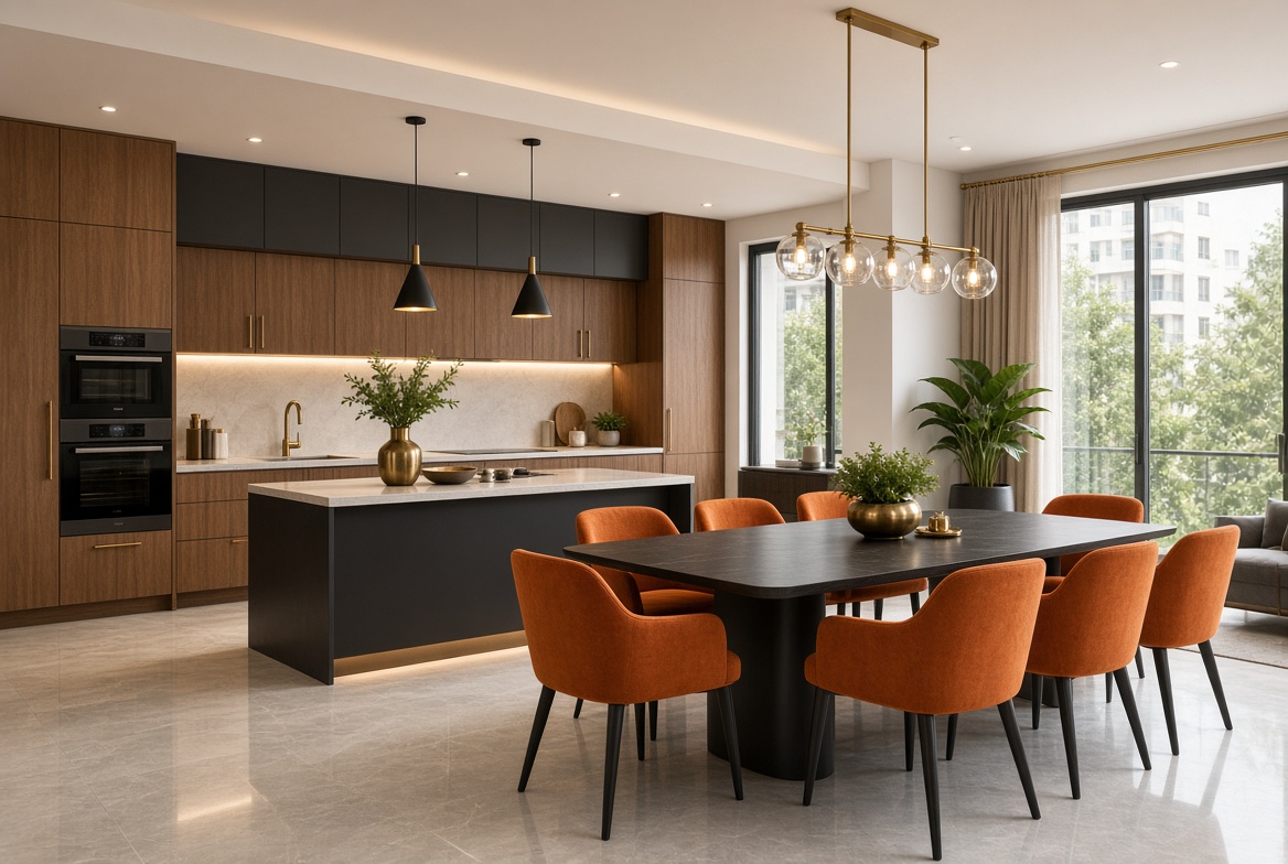 Full apartment fit-out kitchen